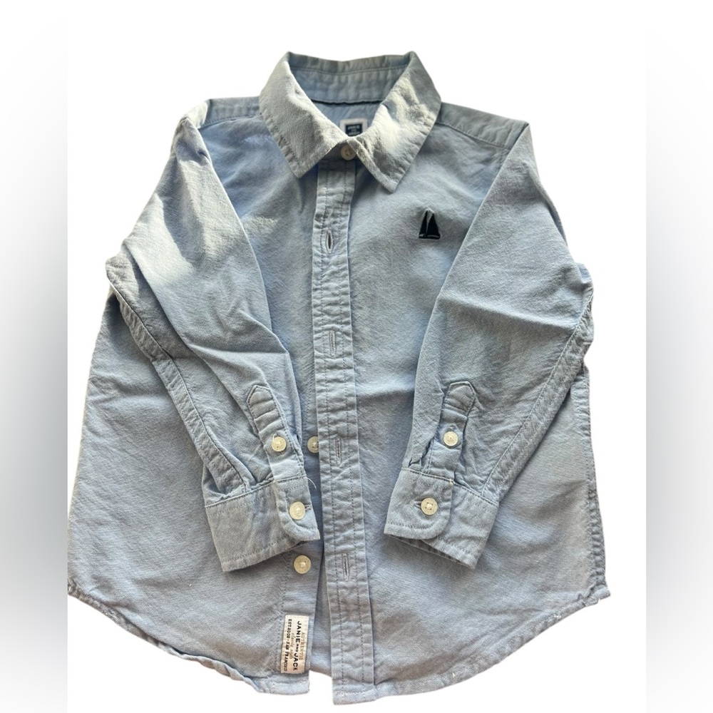 Light Blue Kids Shirt - Janie & Jack SZ 18-24 months